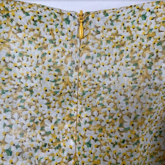 Anthropologie Sabina Musayev Floral Daisy Faux Wrap Mini Skirt Size Large - Picture 3 of 5